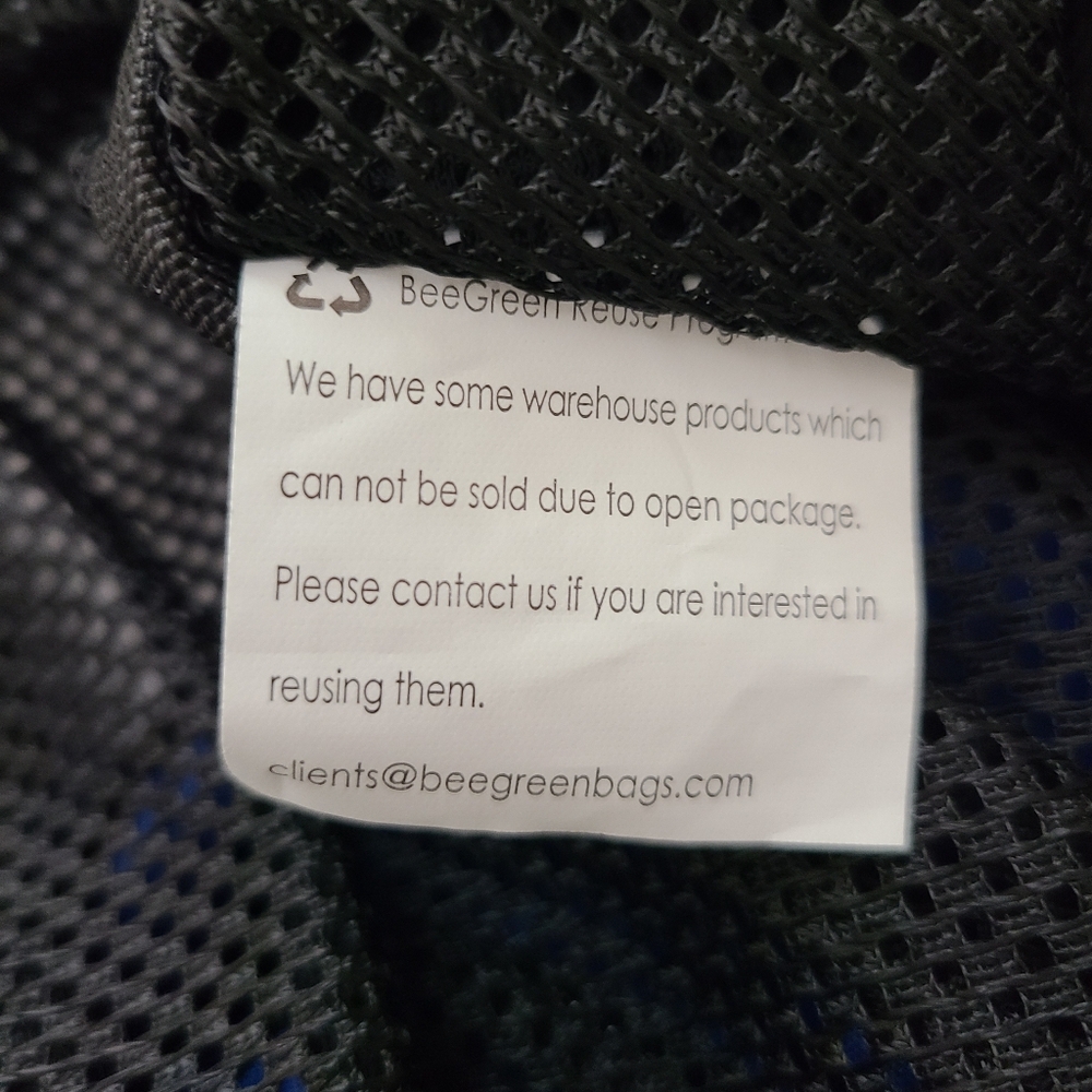 BeeGreen Blue Large Capacity Mesh Drawstring Backpack - Picture 9 of 14